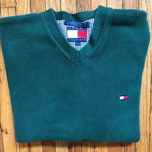 Men’s Tommy Hilfiger Heavy Knit Green Sweater